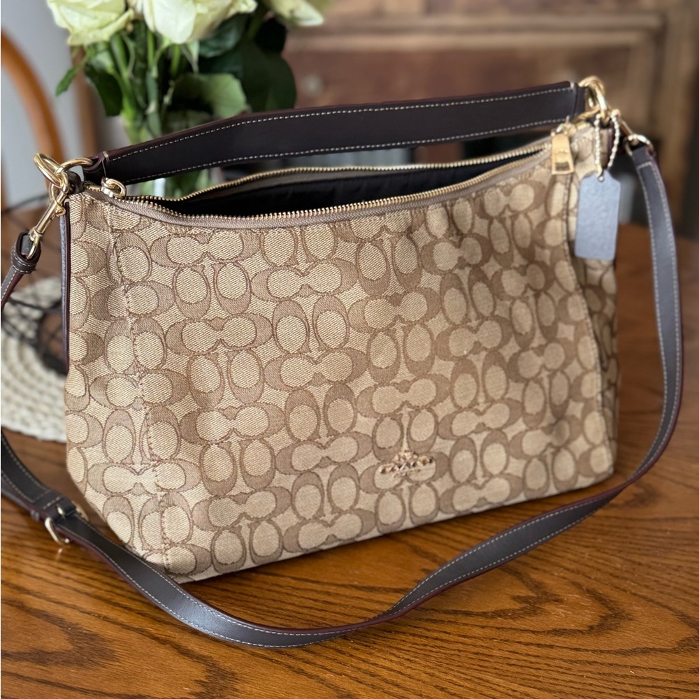 Coach Brown Signature Shoulder Bag
